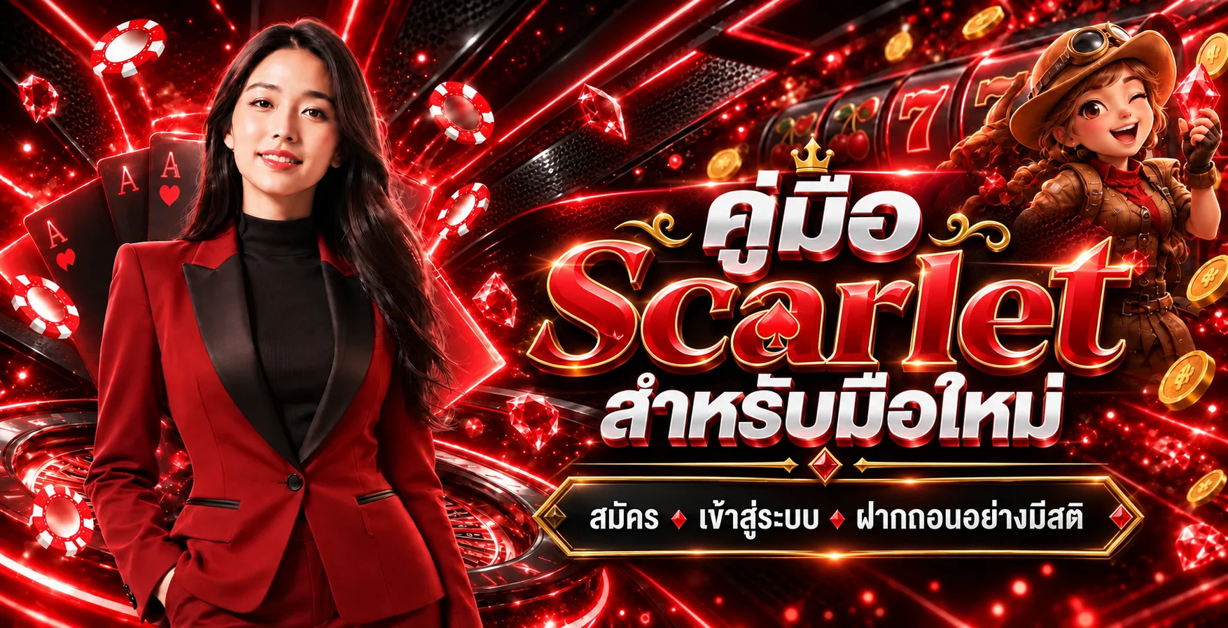 Scarlet คู่มือมือใหม่ | สมัคร Login ฝากถอนปลอดภัย